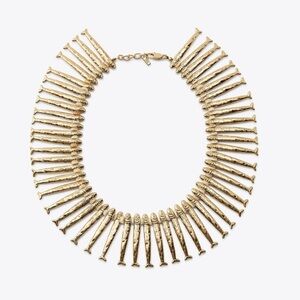 Zara Gold Fish Bib Necklace NWT